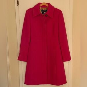 NWT J Crew Vibrant Pink Lady Coat